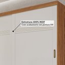Ver imagem 7 de Guarda-Roupa Casal 2 Portas de Correr e Pés 243cm 100% MDF Marsala Espresso Móveis Bege/Cinamomo/Off White