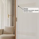 Ver mais imagens de Guarda-Roupa Casal 2 Portas de Correr e Pés 243cm 100% MDF Marsala Espresso Móveis Bege/Cinamomo/Off White