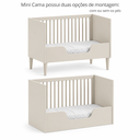 Ver imagem 7 de Berço Evolutivo 2 em 1 Vira Mini Cama Cor Areia