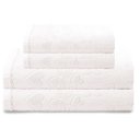 Ver imagem 1 de Jogo de Toalha 4 Peças - Velour - Romance Jacquard - 100% Algodão - Dohler Cor: Branco