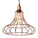 Ver imagem 3 de Kit 2 Pendente Aramado Poptem Masterchef Pequeno cobre luminária 30cm sala