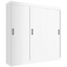 Guarda Roupa Lisboa Casal 3 Portas 2 Gavetas Evidencia Cor Branco - 1