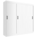 Ver imagem 1 de Guarda Roupa Lisboa Casal 3 Portas 2 Gavetas Evidencia Cor Branco