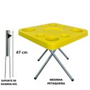 Ver imagem 4 de Mesa Praia Petisqueira 44 cm e Sup. Guarda-Sol Chão Cores