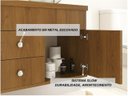 Ver imagem 5 de Kit Armário MDF para Banheiro Completo Luna 60 com Espelho e Cuba vidro:Freijó