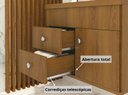 Ver imagem 4 de Kit Armário MDF para Banheiro Completo Luna 60 com Espelho e Cuba vidro:Freijó