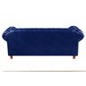 Conjunto Luís XV Chesterfield Sofá 2 e 3 Lugares Decoração Sala Recepção - Couríssimo Azul - 3