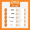 Ver imagem 4 de Faqueiro Ipanema 90 Peças Lâminas em Aço Inox Cabo Preto Ptop - Tramontina