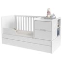 Ver imagem 3 de Berço Multifuncional Formare Branco Acetinado e Colchão Phisical 70-130 - Matic