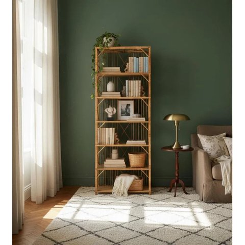 Estante Rústica Inovação Artesanato 190x80x30 Cm