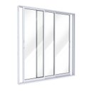 Ver imagem 1 de Porta de Alumínio de Correr Lateral 3 Folhas 215x150cm Lucasa Ideale Branco