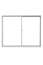 Ver imagem 2 de Vitrô 2 Folhas de Correr Aluminio Branco 1,00x1,50