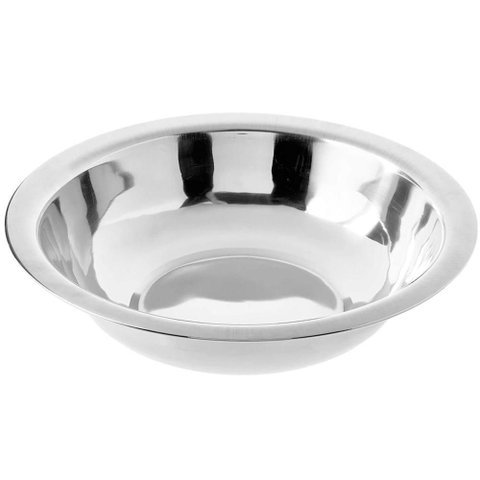 Kit 24 Tigelas em Aço Inox 350ml Bowl Fundo Redondo 16cm Servir Multiuso Hercules
