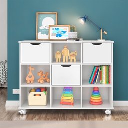 Nicho Organizador c/ 3 Gavetas com Rodízio Roterdã Q01 - Amarena Móveis - 2