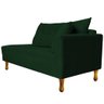 Recamier Azura 140cm com Almofada Lado Esquerdo Suede Verde - Amarena Móveis - 2