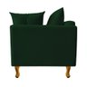Recamier Azura 140cm com Almofada Lado Esquerdo Suede Verde - Amarena Móveis - 3