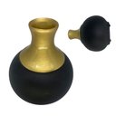 Ver imagem 1 de Vaso de Cerâmica Decorativo Colonial Vintage Preto Dourado Fort Line Vaso Cerâmico Decorativo Coloni