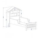 Ver imagem 2 de Cama Casinha Com Nichos, Prateleira E Colchão Rosa