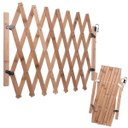 Ver imagem 1 de Portao Retratil Cachorro Pet Coelho Criança Bebe Grade Safonada Bambu Ajustavel Cercadinho Barrament