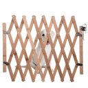 Ver imagem 4 de Portao Retratil Cachorro Pet Coelho Criança Bebe Grade Safonada Bambu Ajustavel Cercadinho Barrament