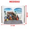 Escultura Decorativa Led Livro Sagrado Aberto Estatueta Presépio - 4