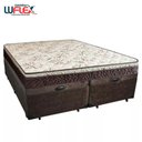 Ver imagem 6 de Cama Box Baú Queen Suede Bipartido + Colchão Elegance Ortopédico Espuma D33 Extra Firme 158x198x63 C