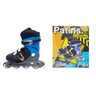 Patins Roller In-Line 33-36 Regulável 4 Rodas Em Gel - 1