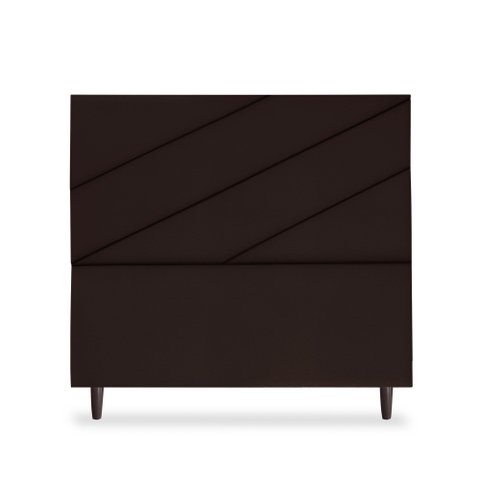 Cabeceira Estofada Queen Cristal 160cm Suede Marrom