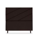 Ver imagem 1 de Cabeceira Estofada Queen Cristal 160cm Suede Marrom