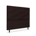 Ver imagem 2 de Cabeceira Estofada Queen Cristal 160cm Suede Marrom