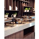 Ver imagem 2 de Rechaud Retangular 2 Cubas 8,4 L em Aço Inox Banho Maria