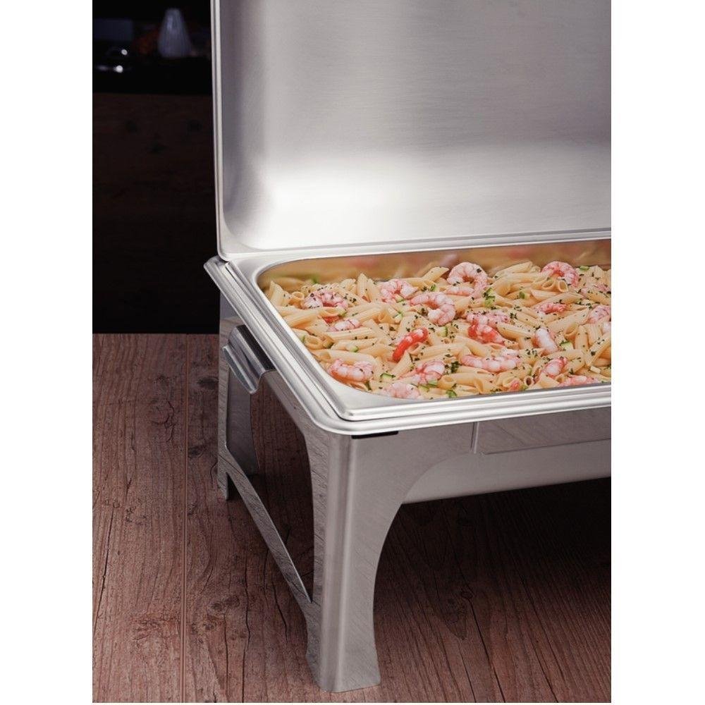 Rechaud Retangular 2 Cubas 8,4 L em Aço Inox Banho Maria - 5