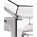 Ver imagem 3 de Rechaud Retangular 2 Cubas 8,4 L em Aço Inox Banho Maria