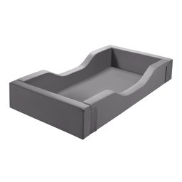 Cama Infantil Espumada Clara Premium Conforto Quarto Criança Proteção Moderna com Colchão Cor Cinza - 3
