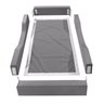 Cama Infantil Espumada Clara Premium Conforto Quarto Criança Proteção Moderna com Colchão Cor Cinza - 4