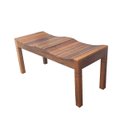 Ver imagem 3 de Banco Banqueta De Jardim varanda sala piscina 2 Lugares Madeira Demolição natural MINAS ARTE PRÓPRIA