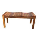 Ver imagem 1 de Banco Banqueta De Jardim varanda sala piscina 2 Lugares Madeira Demolição natural MINAS ARTE PRÓPRIA