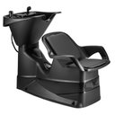 Ver imagem 2 de Kit Salão Cadeira Manual + Lavatório com Cuba + Carrinho Auxiliar Dompel Preto