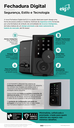 Ver imagem 6 de Fechadura Digital, Elg, Scfd100pr, Smart Lock, Senha Numérica, Touchscreen, Ip54, Preto