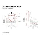 Ver imagem 6 de Cadeira Gamer Marvel Homem de Ferro