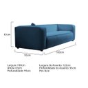 Ver imagem 3 de Kit Sofá 2 Lugares 160cm e Poltrona Cecília Linho
