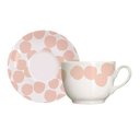 Ver imagem 1 de Jg.6 Xícaras com Pires de Porcelana Confetti Blush 240ml