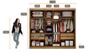 Ver imagem 5 de Guarda-Roupa Sollo 4 Gavetas com 1 Porta Espelhada Fendi Novo Horizonte