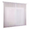 Cortina voil tecido 10,00x2,50 Para Varão Simples:Branco - 1