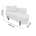 Ver imagem 7 de Namoradeira Sofá Feijão Luna Orgânica Couro Branco