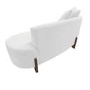 Ver imagem 4 de Namoradeira Sofá Feijão Luna Orgânica Couro Branco