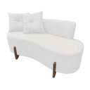 Ver imagem 2 de Namoradeira Sofá Feijão Luna Orgânica Couro Branco