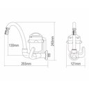 Ver imagem 2 de Torneira Elétrica Fame Bica Alta 3 Temperaturas de Parede Branca 127v