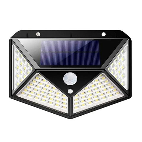 Luminaria Solar Spot Balizador Kit 20 Uni 100 Led 3 Funçoes Iluminaçao Lampada Decoraçao Segurança Q