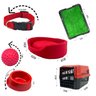 Kit Pet Médio Cama Europa com Sanitário Grama e Transporte - Vermelho - 3